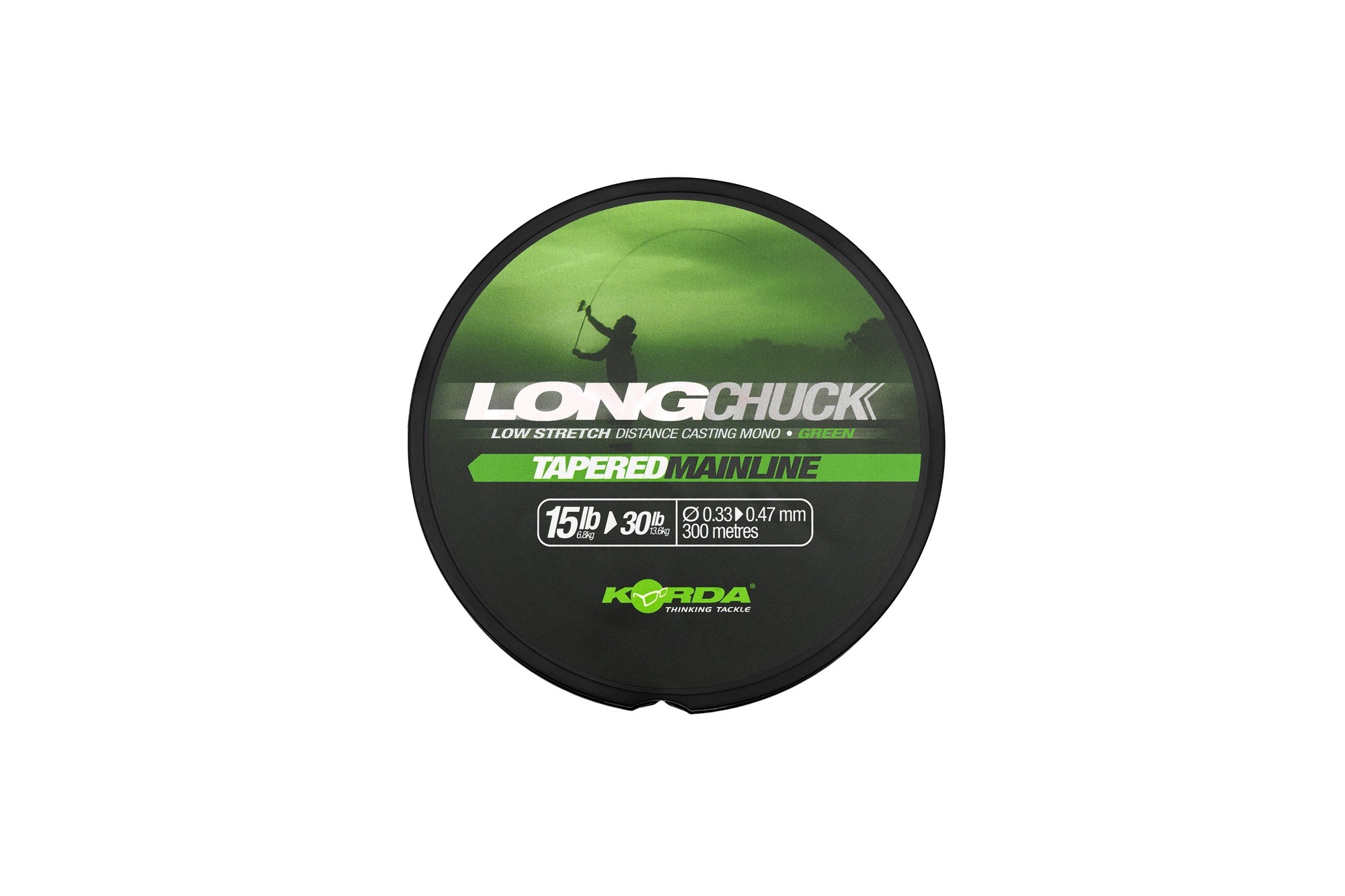 LongChuck Tapered Mainline Green 10-30lb/0.27-0.47mm