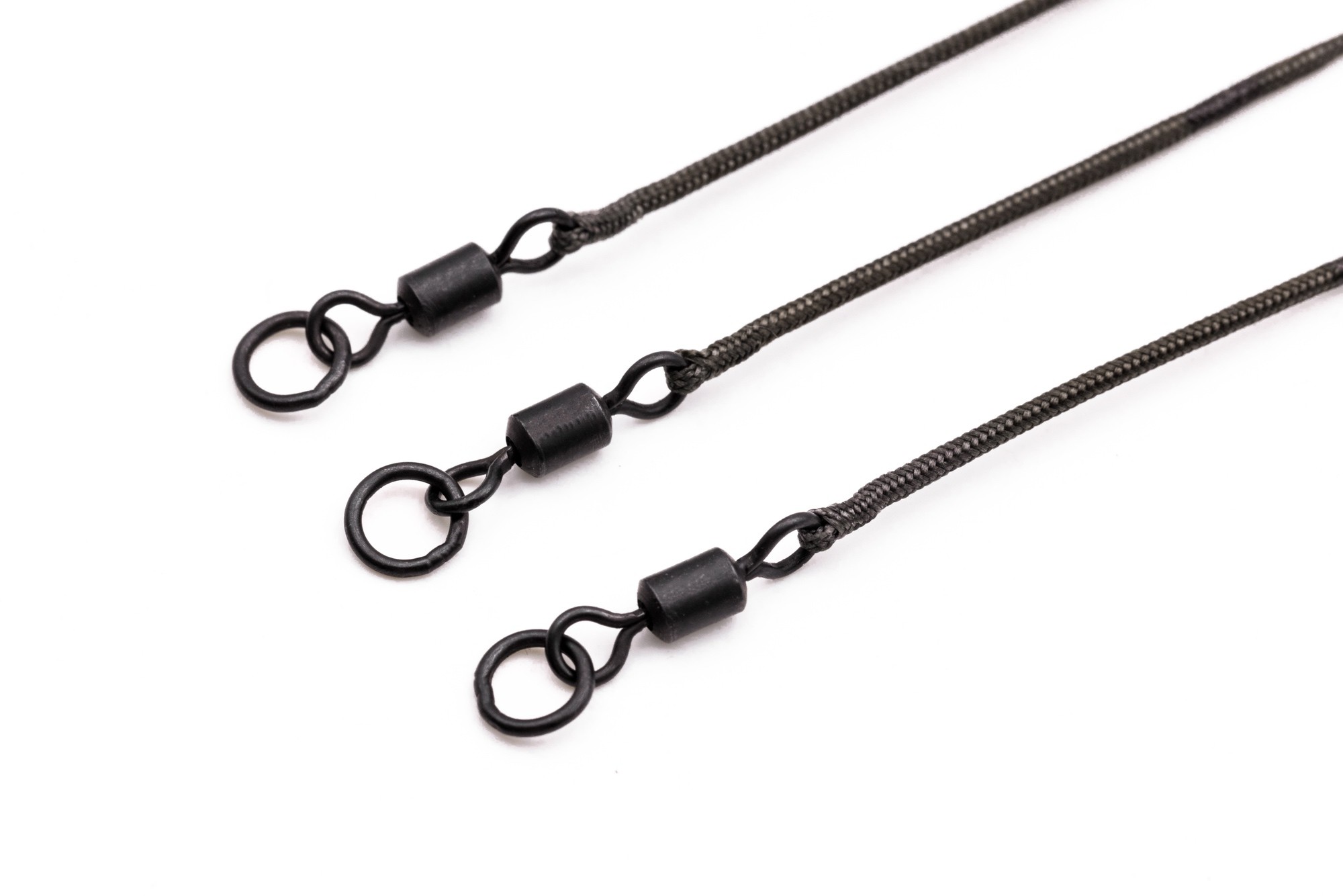Leadcore Leader Ring Swivel Gravel 3 per pack - 1 m