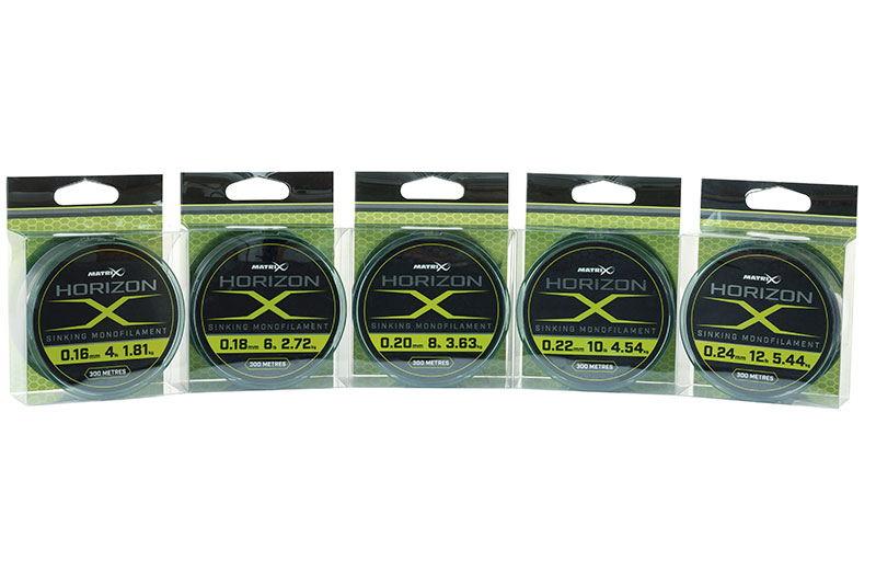 Matrix Horizon X Sinking Monofilament - 4lb (0.16mm) 300M