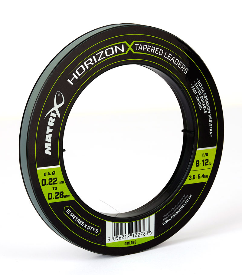 Matrix Horizon X Tapered Shock Leader - 8lb / 12lb (12m) x5