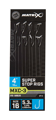 MXC-3 Size 14 Barbless / 0.18mm / 4" (10cm) / Super Stop - 8pcs