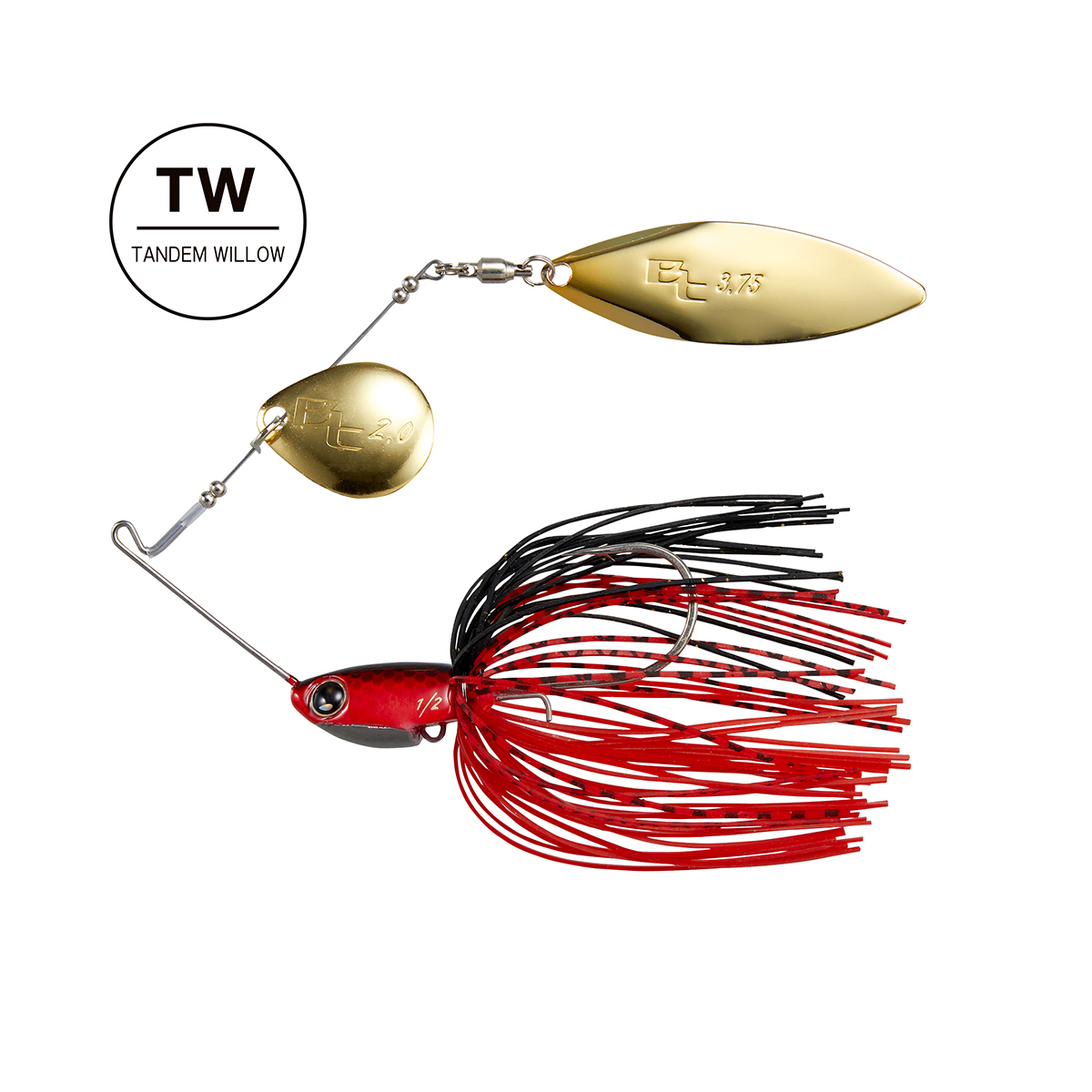 Lure Bantam Swagy TW -1/2oz Red Black