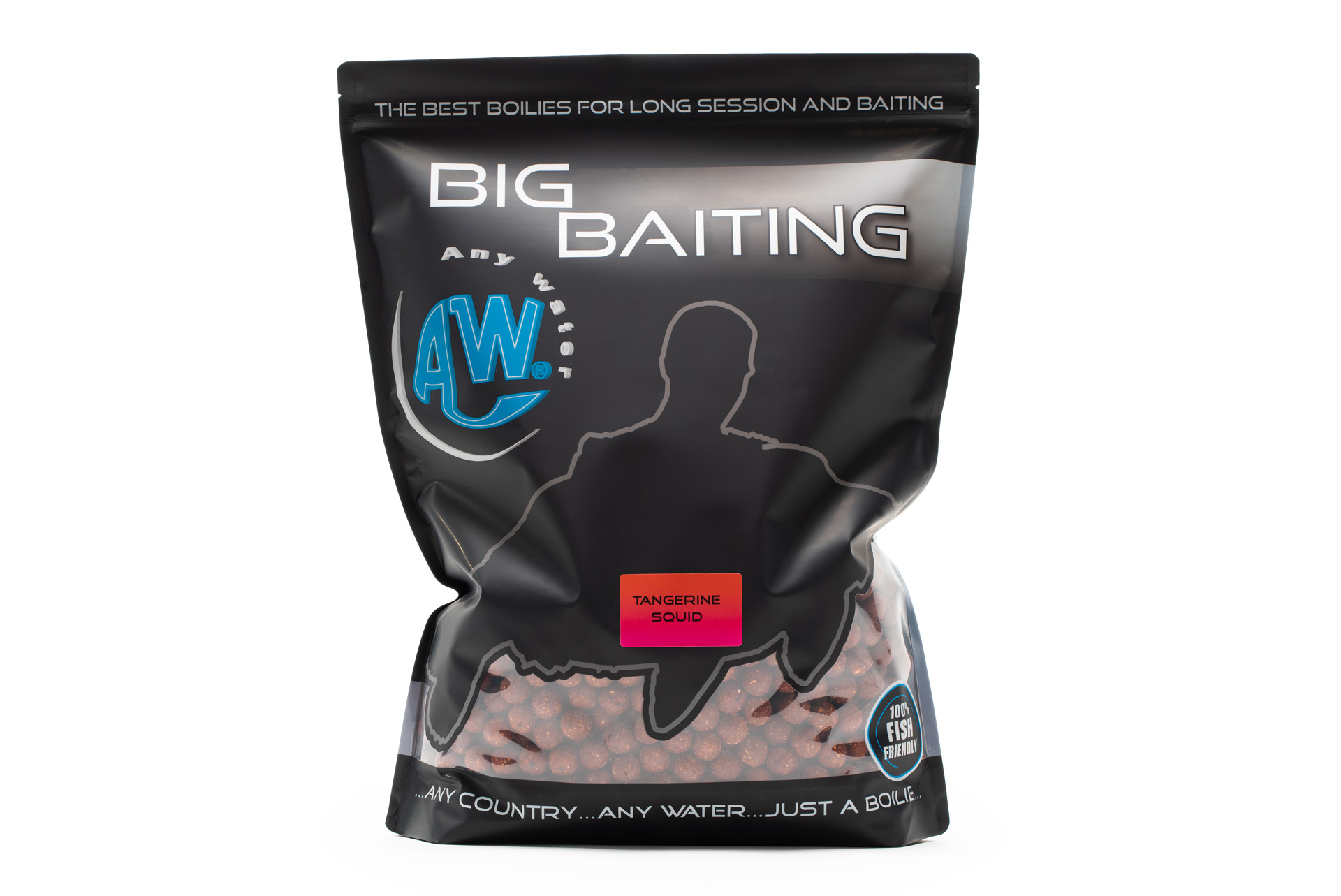 BIG BAITING BOILIES - TANGERINE SQUID - 25 mm