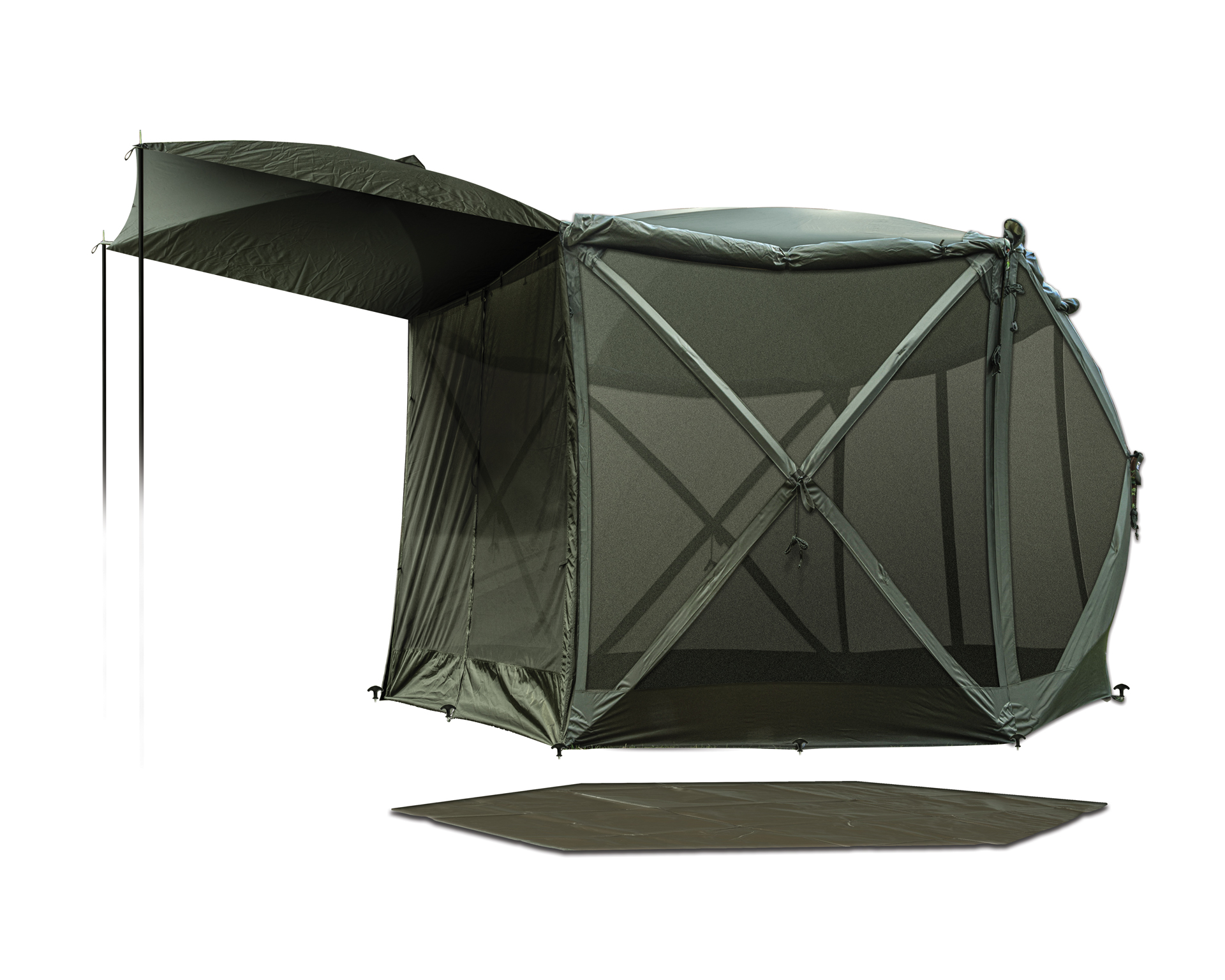 SP 6-HUB CUBE SHELTER - HEAVY-DUTY GROUNDSHEET