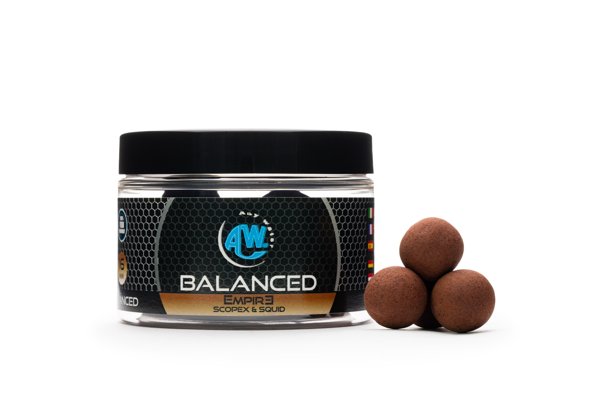 BALANCED BOILIES - EMPIRE  (scopex squid)- 16 mm