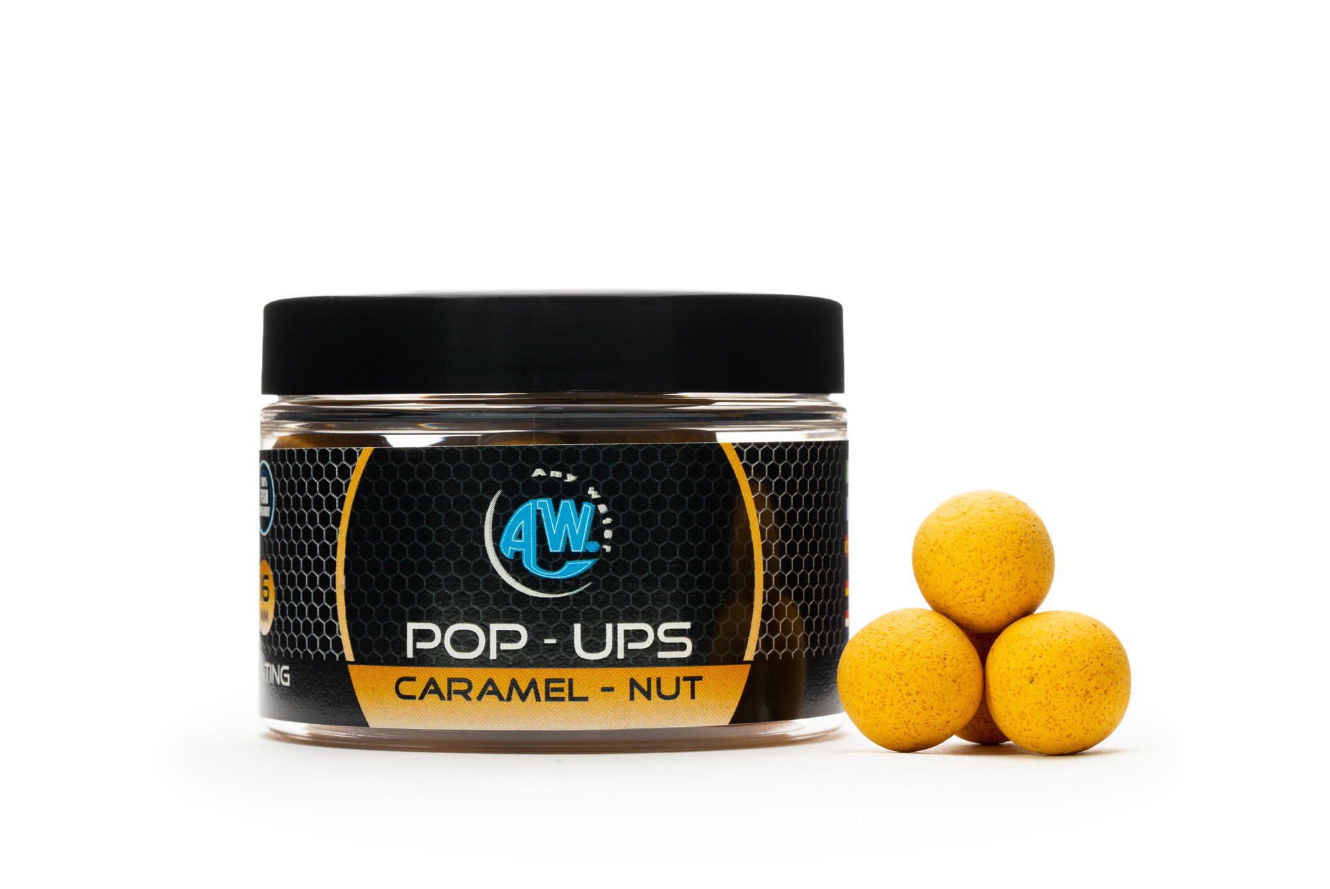 POP UPS BOILIES - CARAMEL NUT - 16 mm