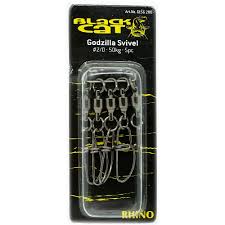 62mm Black Cat Godzilla Swivel 3/0 5pcs