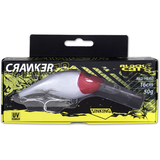 50g 16cm red/glow in the dark Black Cat Cranker