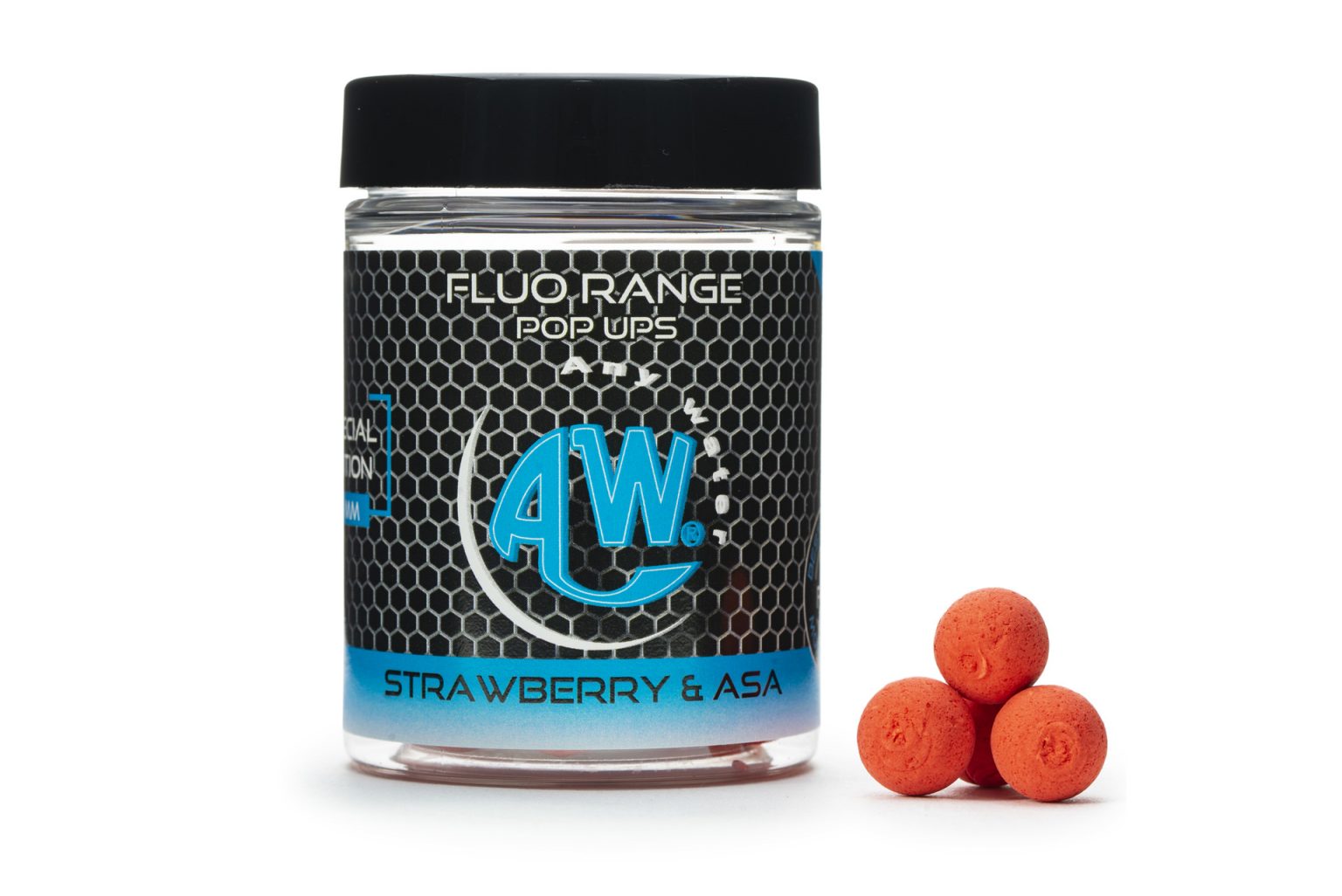MINI FLUO RANGE POP UPS -  STRAWBERRY & ASAFOETIDA  10 MM