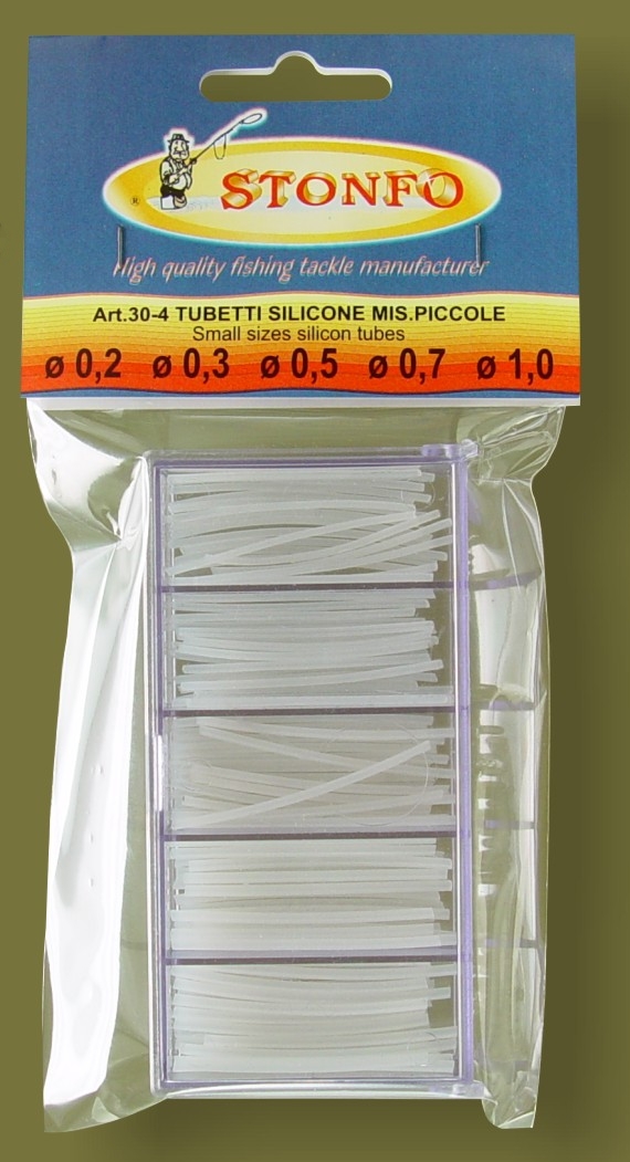 TUBETTI SILICONE IN SCATOLINA mis.piccole - Box clear silicon tube   0,2-0,3-0,5-0,7-1,0