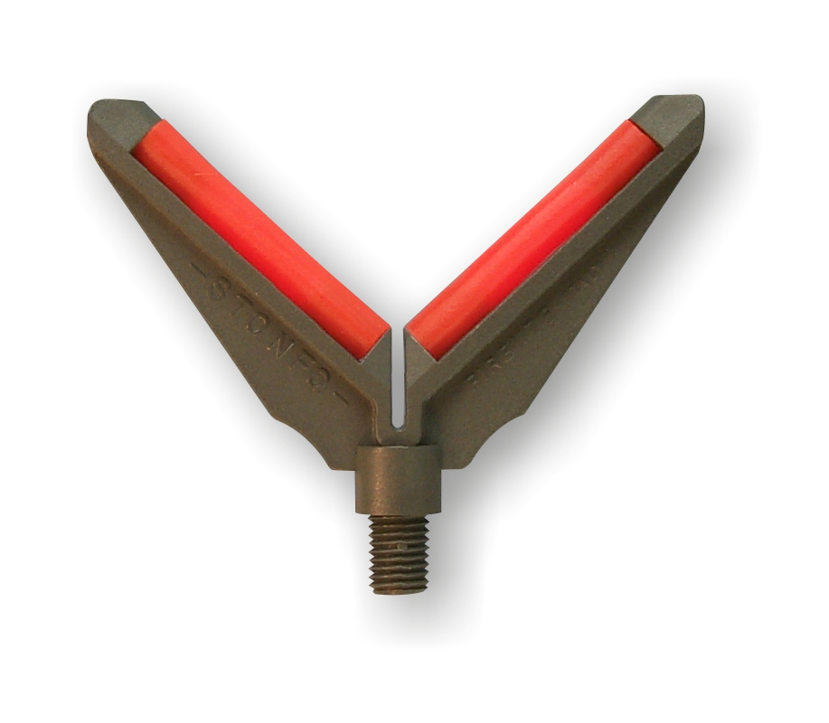 APPOGGIACANNE A "V" - Soft "V" rod rest