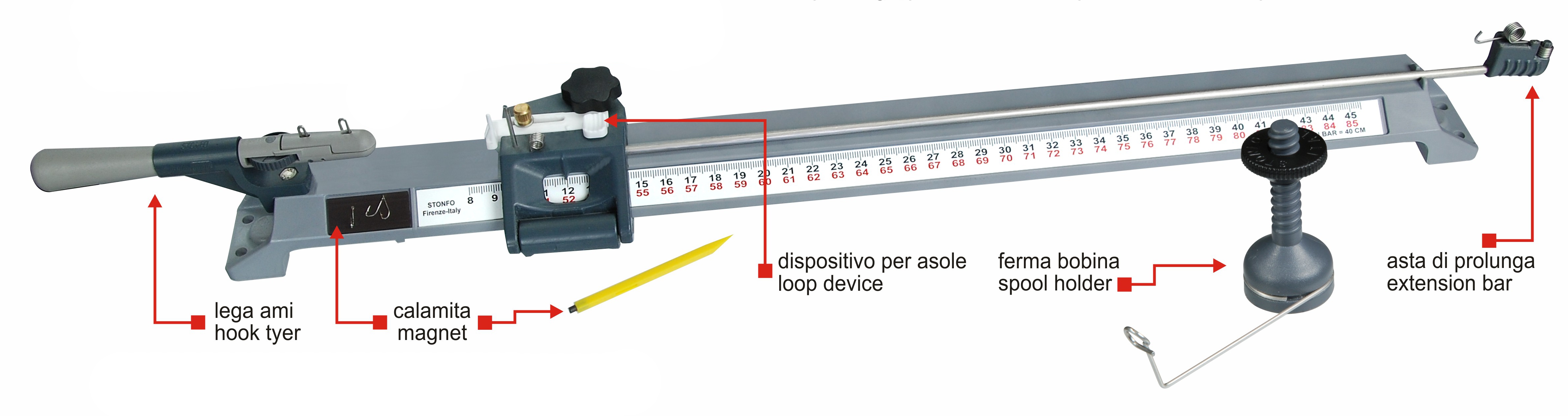 CALIBRONE STONFO SMALL 1 - Hooklengths tyer precision machine small   1