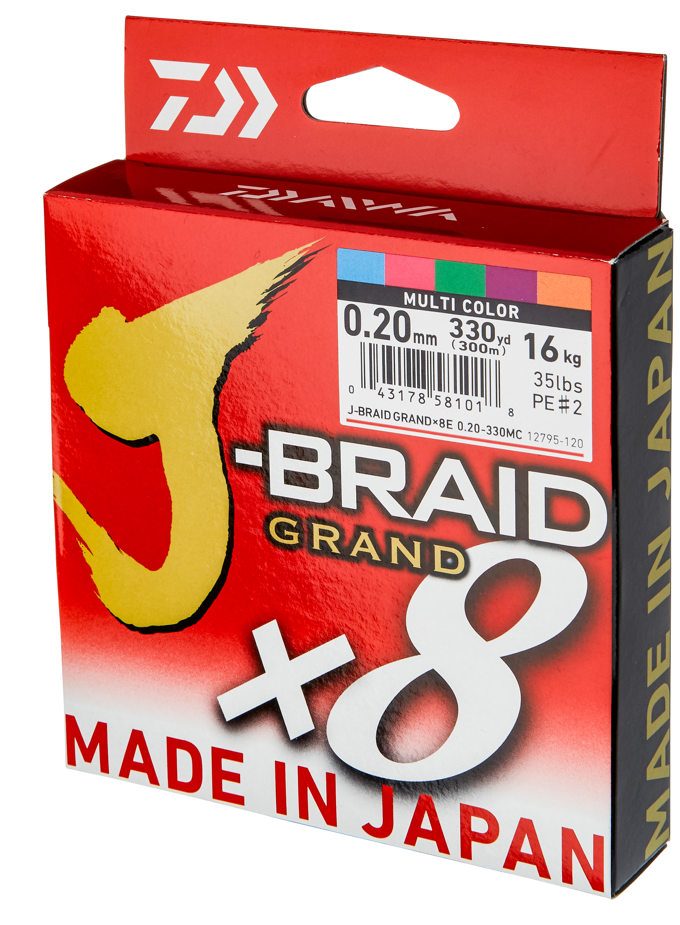 J-BRAID GRAND 300METERS MULTIC