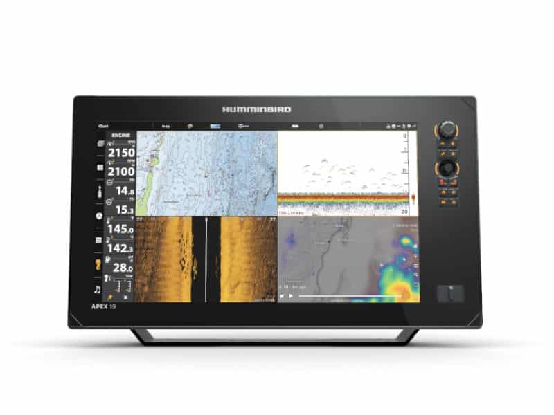 APEX 19 CHIRP MSI+ GPS include trasduttore da poppa DS/MDI+/MSI+