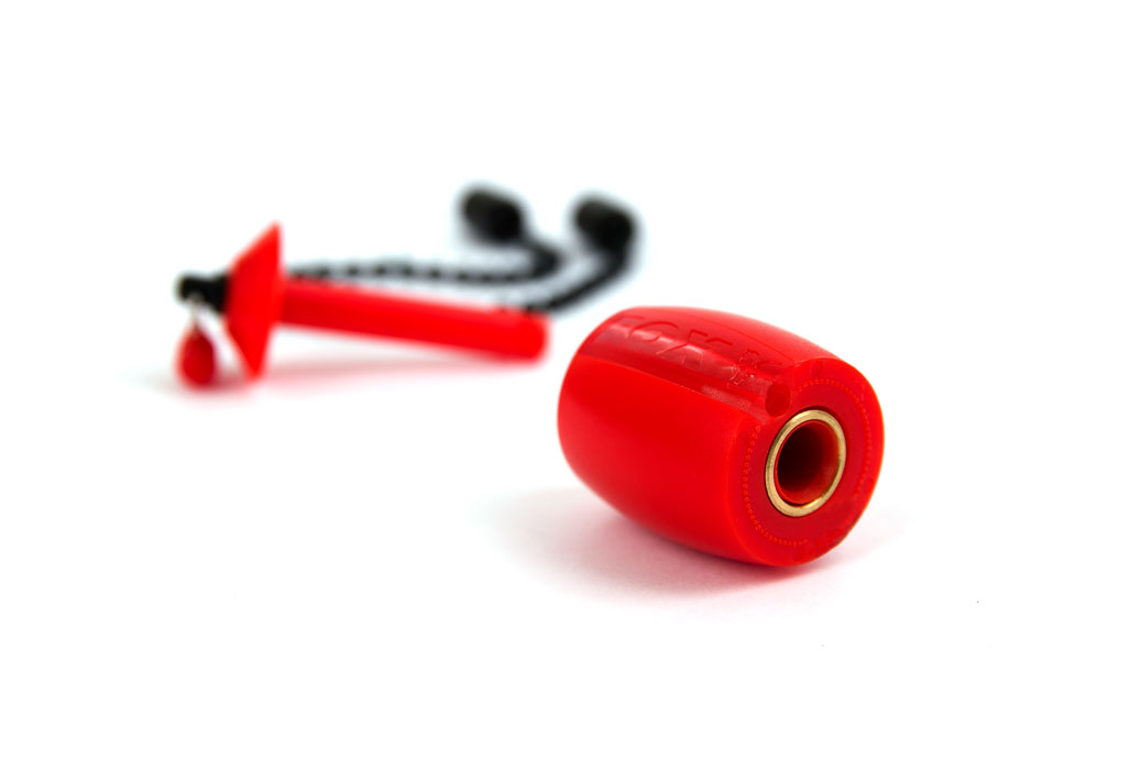 Black Label Dumpy Bobbins - Red