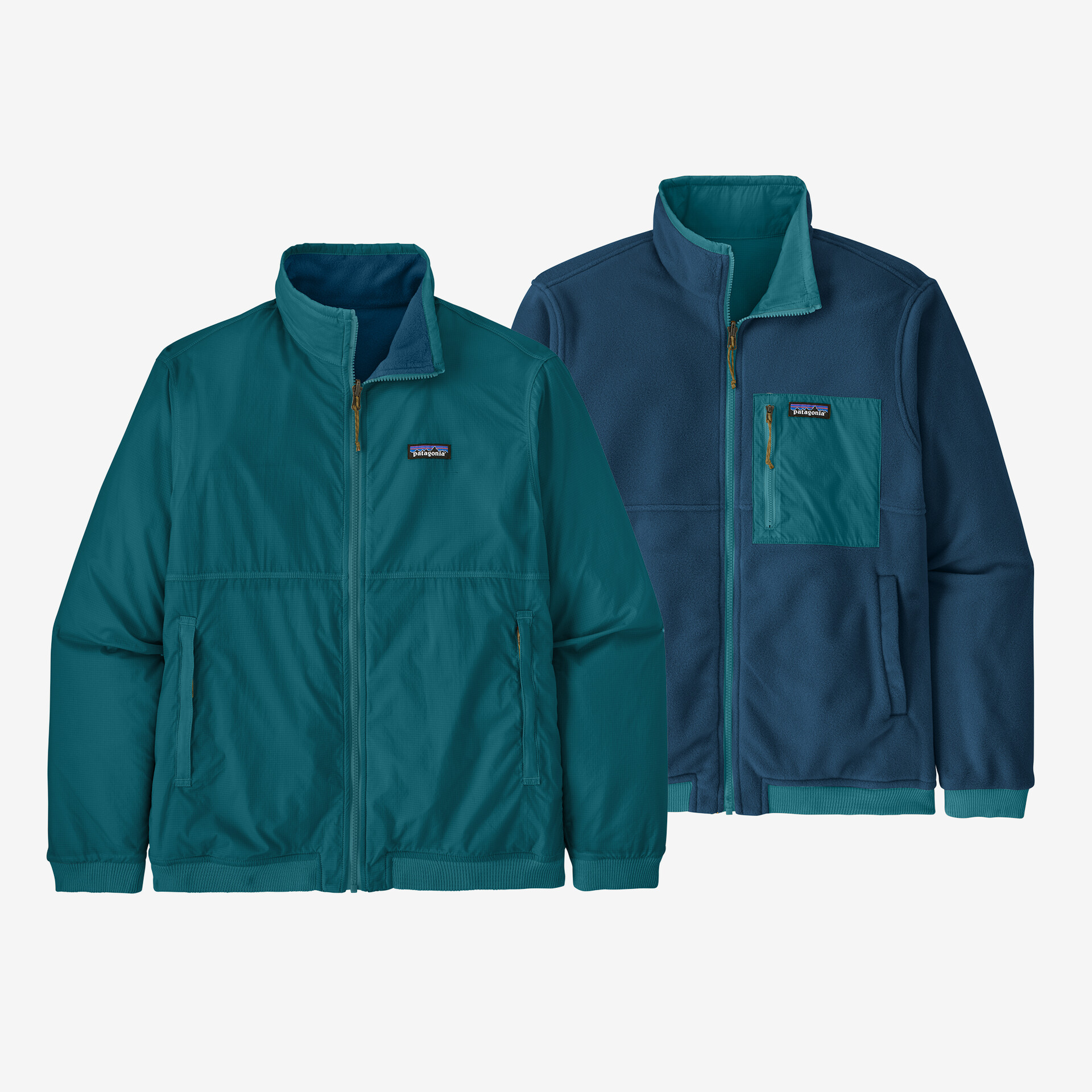 M's Reversible Shelled Microdini Jkt - Belay Blue - XS