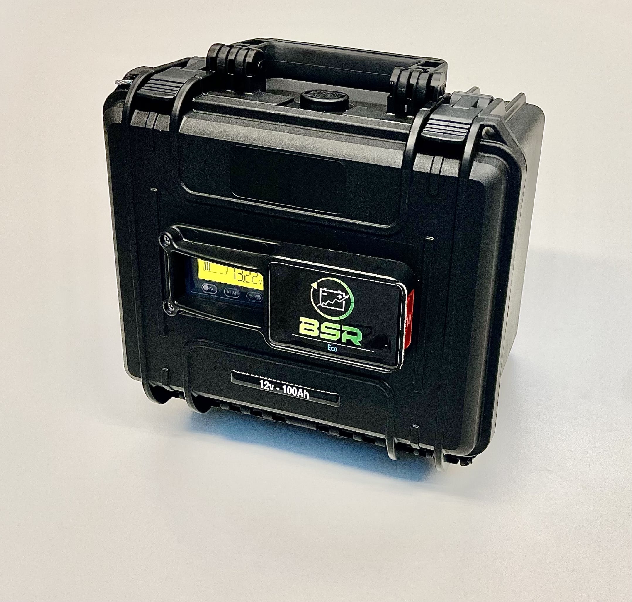 BSR Batteria Litio Eco 12V100Ah - valigetta - caricabatteria NO waterproof - 10Kg