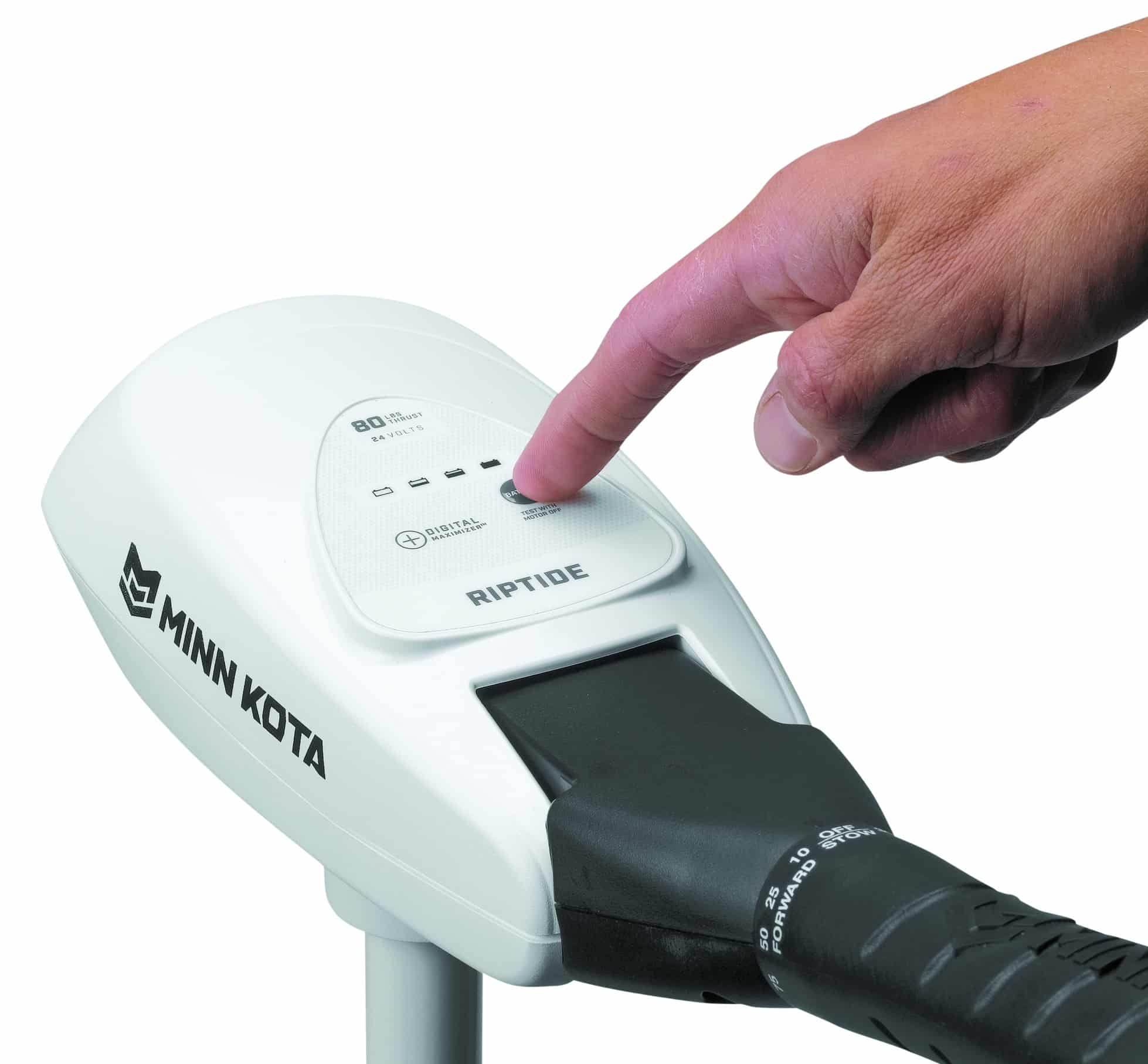 RIPTIDE TRANSOM 80 lbs/42"/ 24 Vdc (bianco) - Digital Maximizer