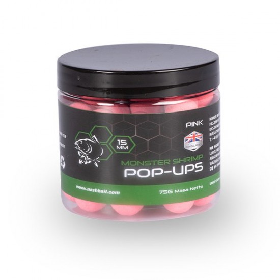 Monster Shrimp Pop Ups 12mm 75g Pink