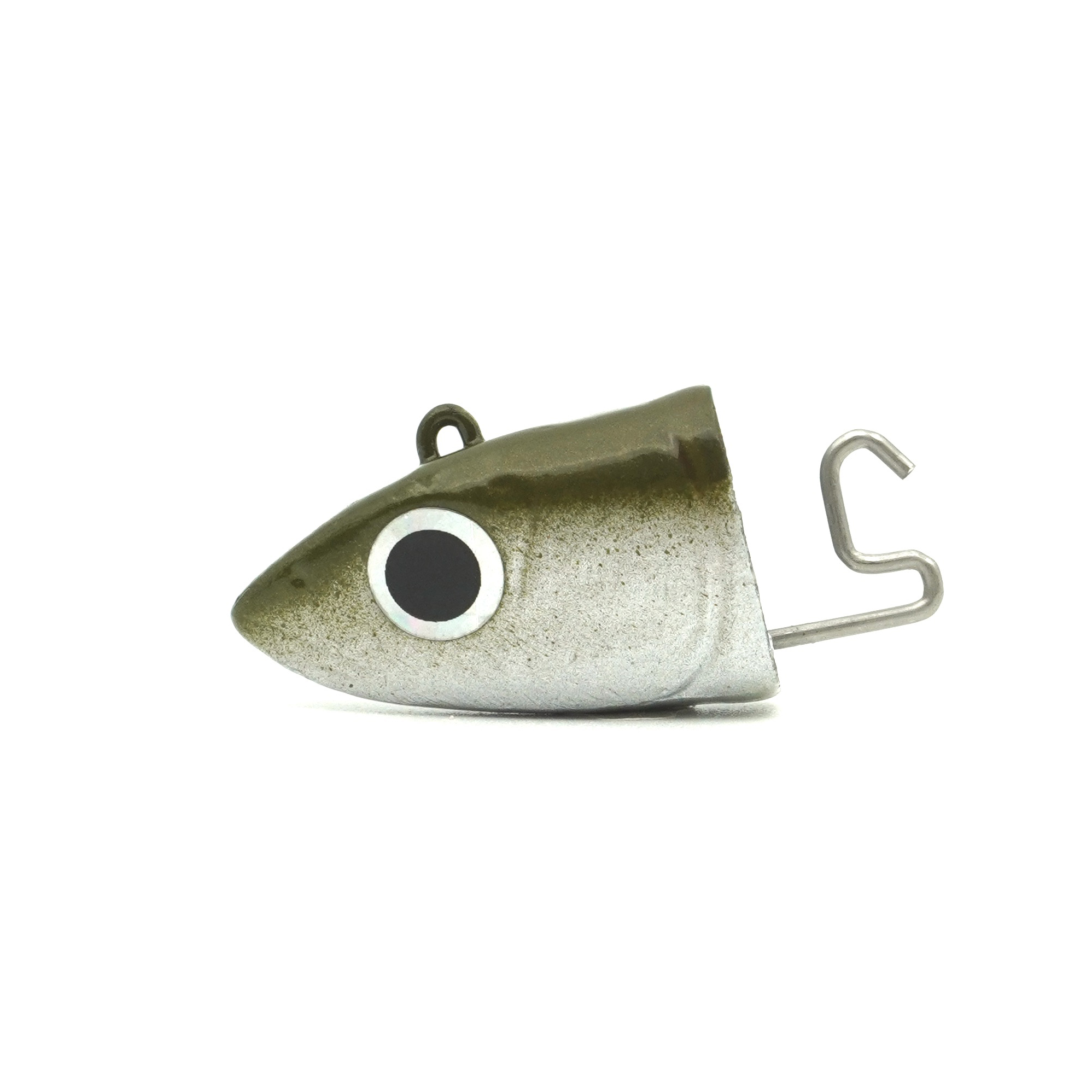 Black Minnow 2,5 - 105 - Jig Headss Offshore - 16g - Khaki qty. 2