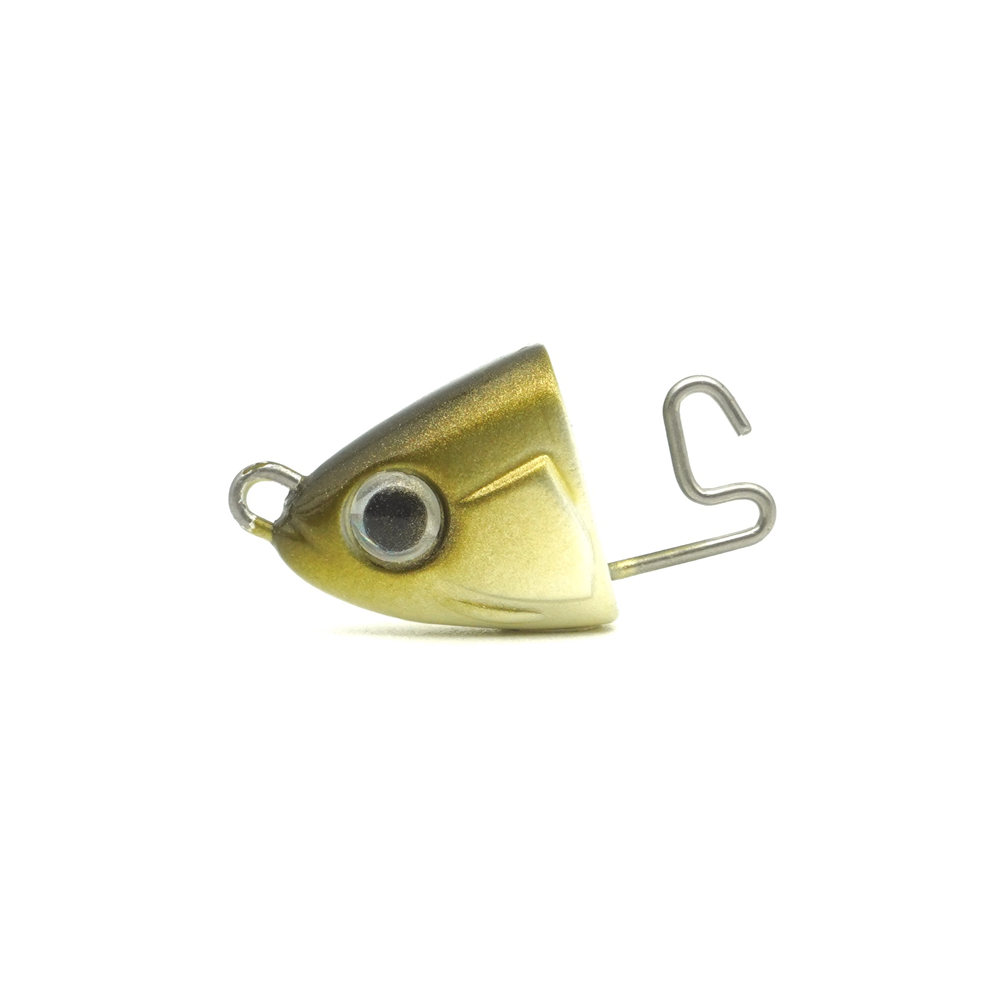 Black Minnow 5 -  160 - Jig Heads Shallow - 15g - Khaki qty. 2
