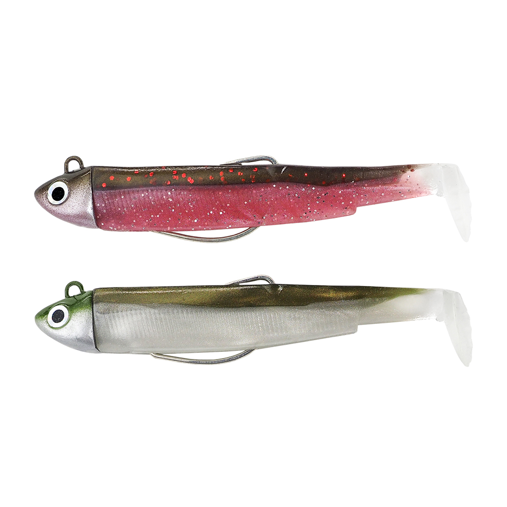 Double Combo Search - 4,5g - pink + Khaki Black Minnow 70
