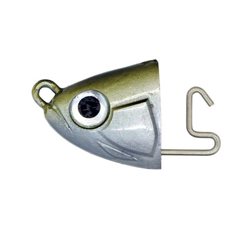 Black Minnow 3 -  120 - Jig Heads Shallow - 6g - Khaki qty. 2