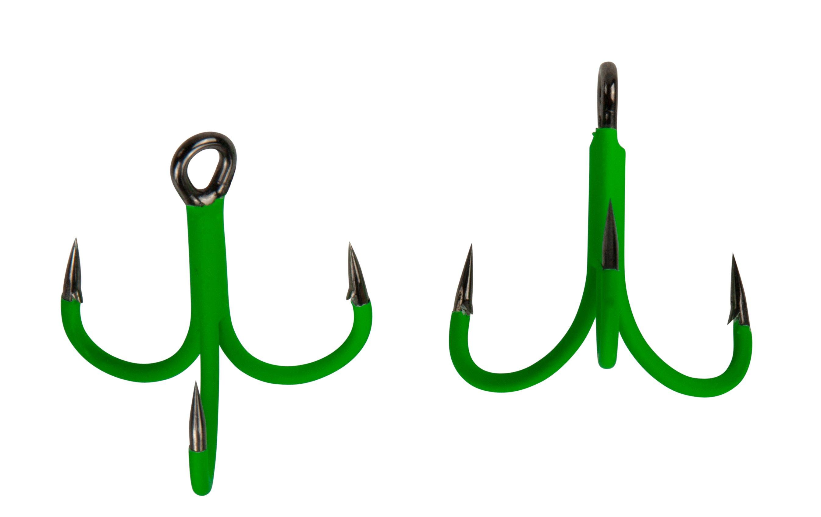 A-STATIC TREBLE 6x HOOK 1/0 4PCS