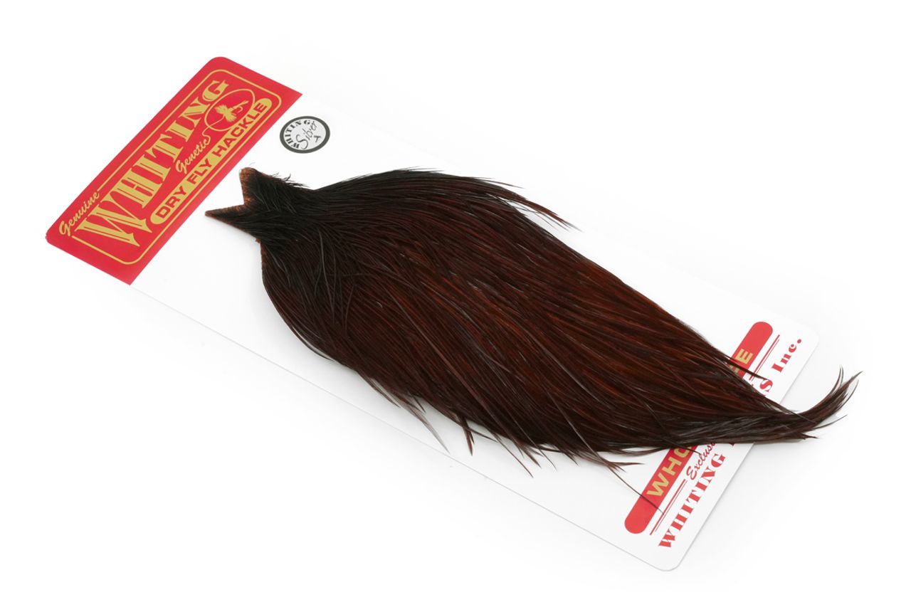 Whiting Pro Grade Cape White dyed Coachman Brown