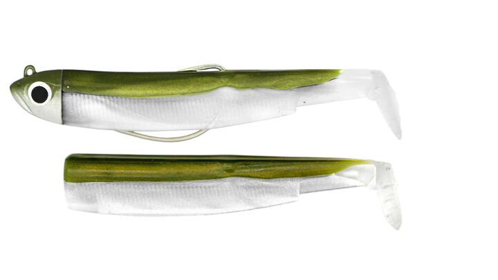 Combo Shore - 12g - Khaki + rech. Khaki Black Minnow 120