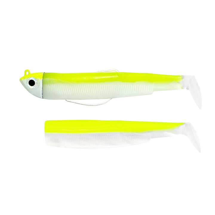 Combo Shore - 12g - Fluo Yellow + rech. Fluo Yellow Black Minnow 120