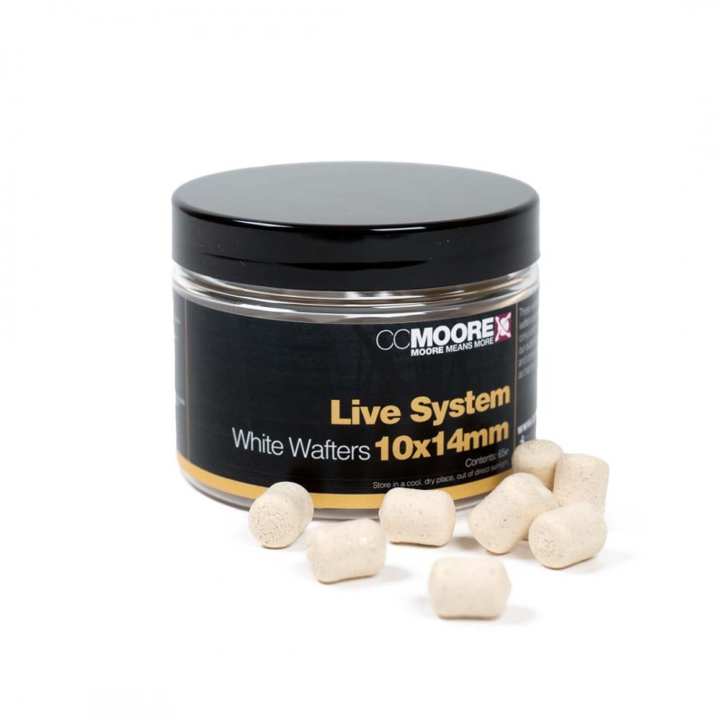 Live System White Dumbell Wafters 10x14mm (65)