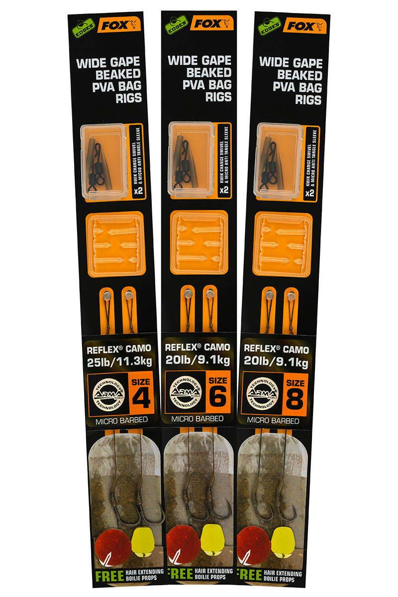 Edges Wide Gape Beaked PVA Ready Rigs - 20lb size 6