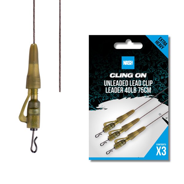 Cling On Unleaded Lead Clip Leader 75cm