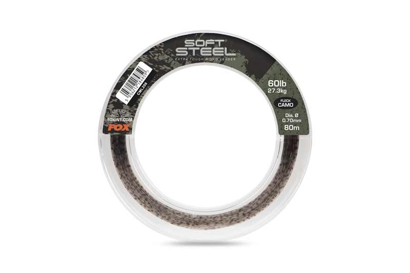 Soft Steel Fleck Camo Leader 60lb (27.3kg) 0.70mm x 80m