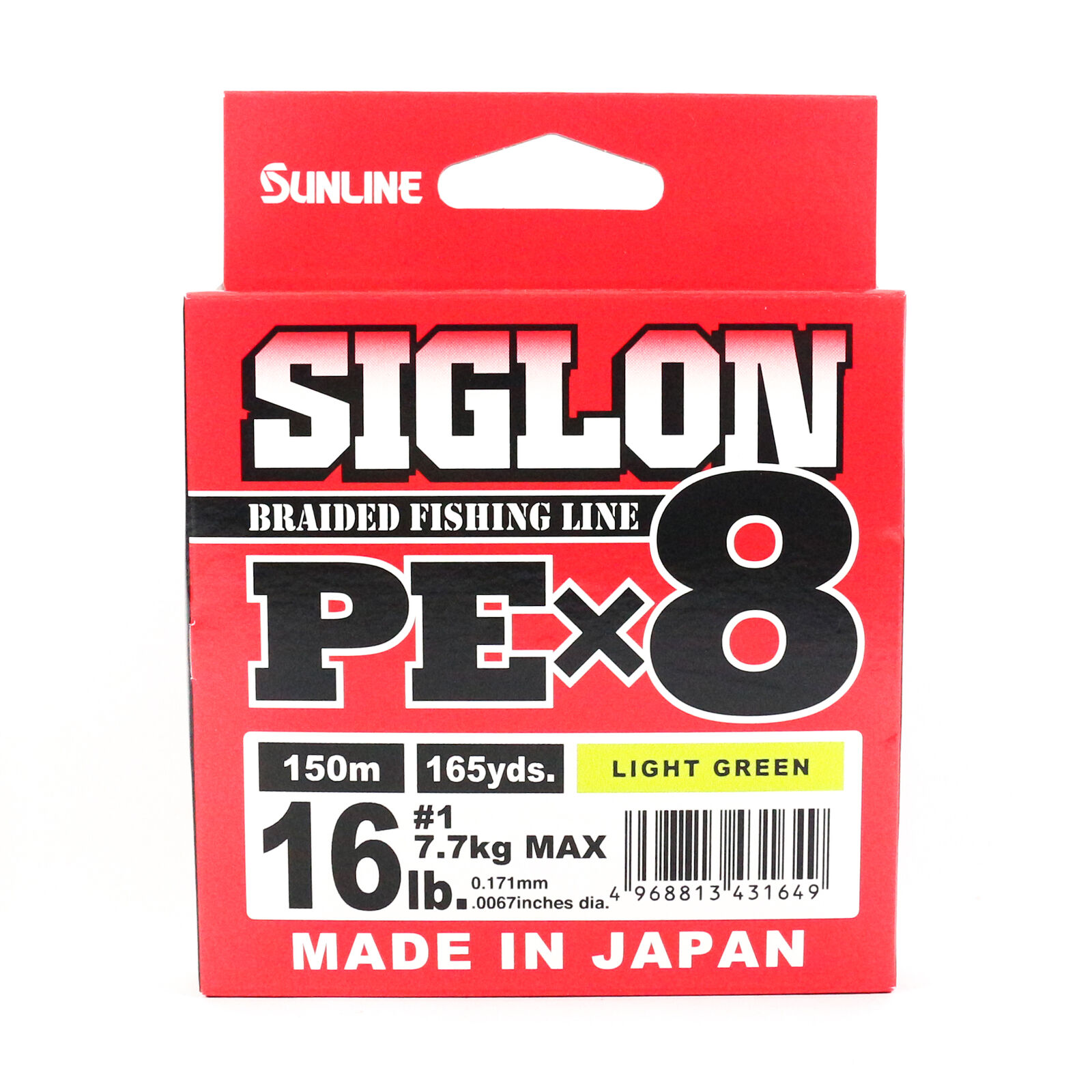 SUNLINE SIGLON PE X8 LIGHT GREEN 150M. 8LB. #0.5