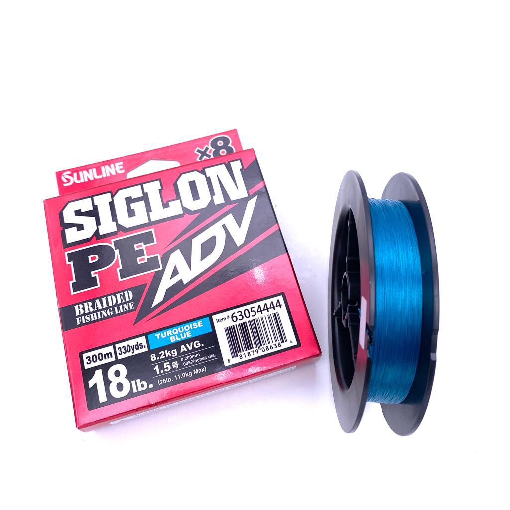 SUNLINE SIGLON PE ADV X8 TURQUISE BLUE 300M. AVG.20LB. MAX.30LB. #1.7