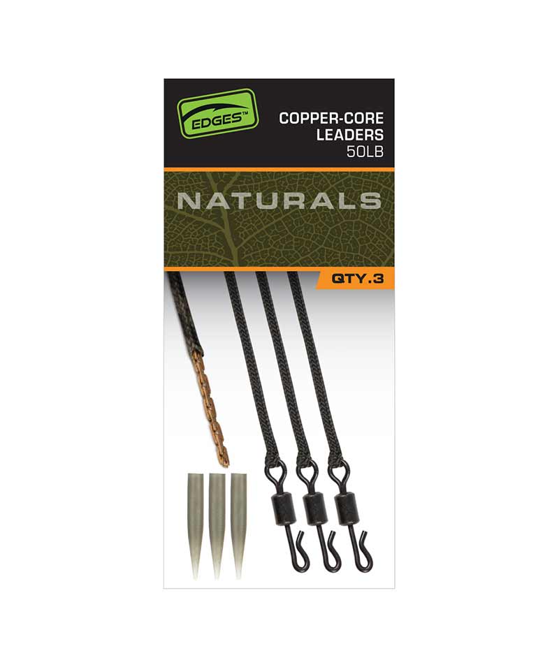 Edges Naturals Copper-Core Leaders x3