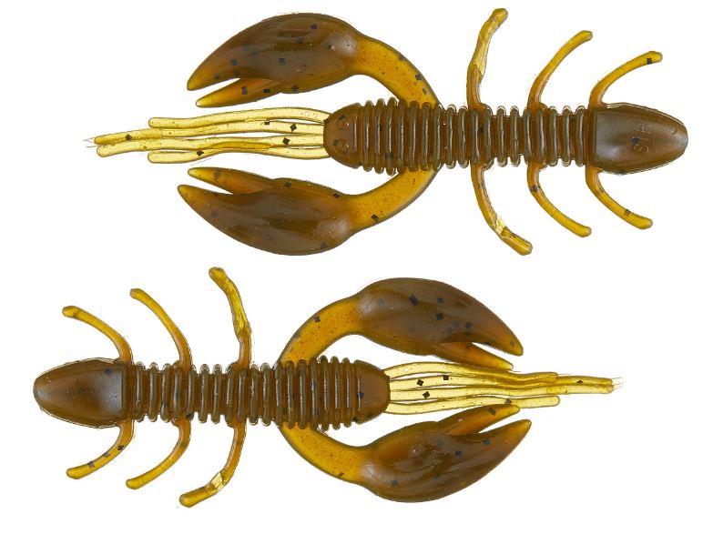 NET BAIT BAITFUEL ZAGA CRAW 2" X76596 GREEN PUMPKIN CHARTREUSE
