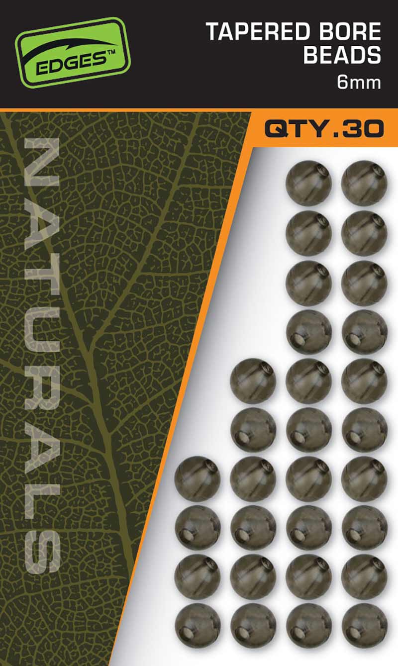 Naturals 6mm Tapered Bore Beads X 30