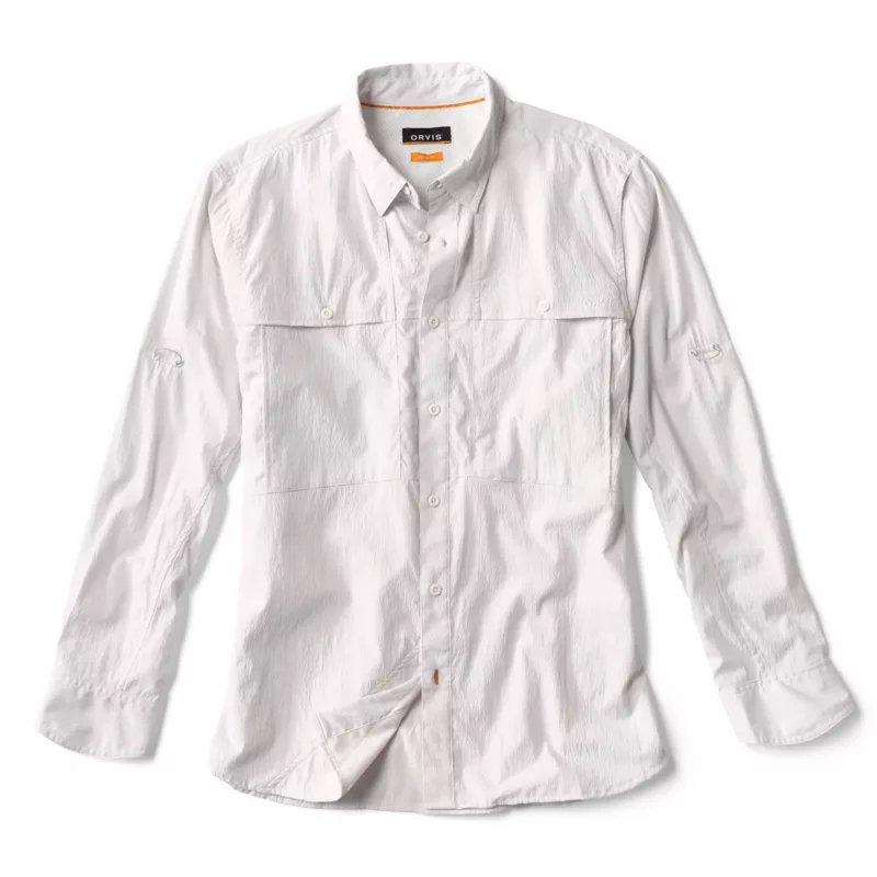 Open Air Caster L/S Solid White X Large