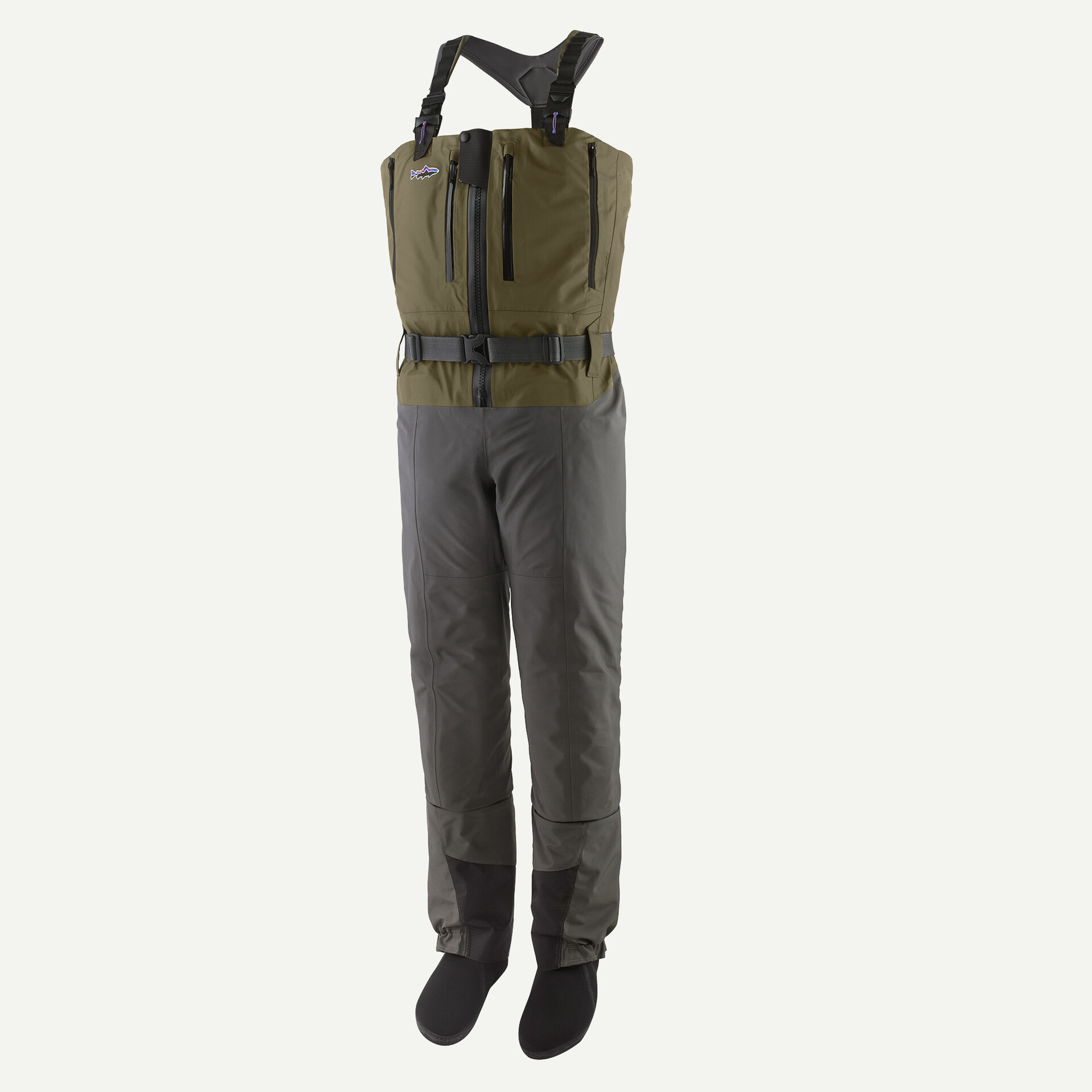 M's Swiftcurrent Expedition Zip Front Waders - Basin Green - XRM