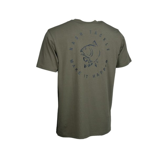 Make It Happen Carp Logo T Shirt Green S
