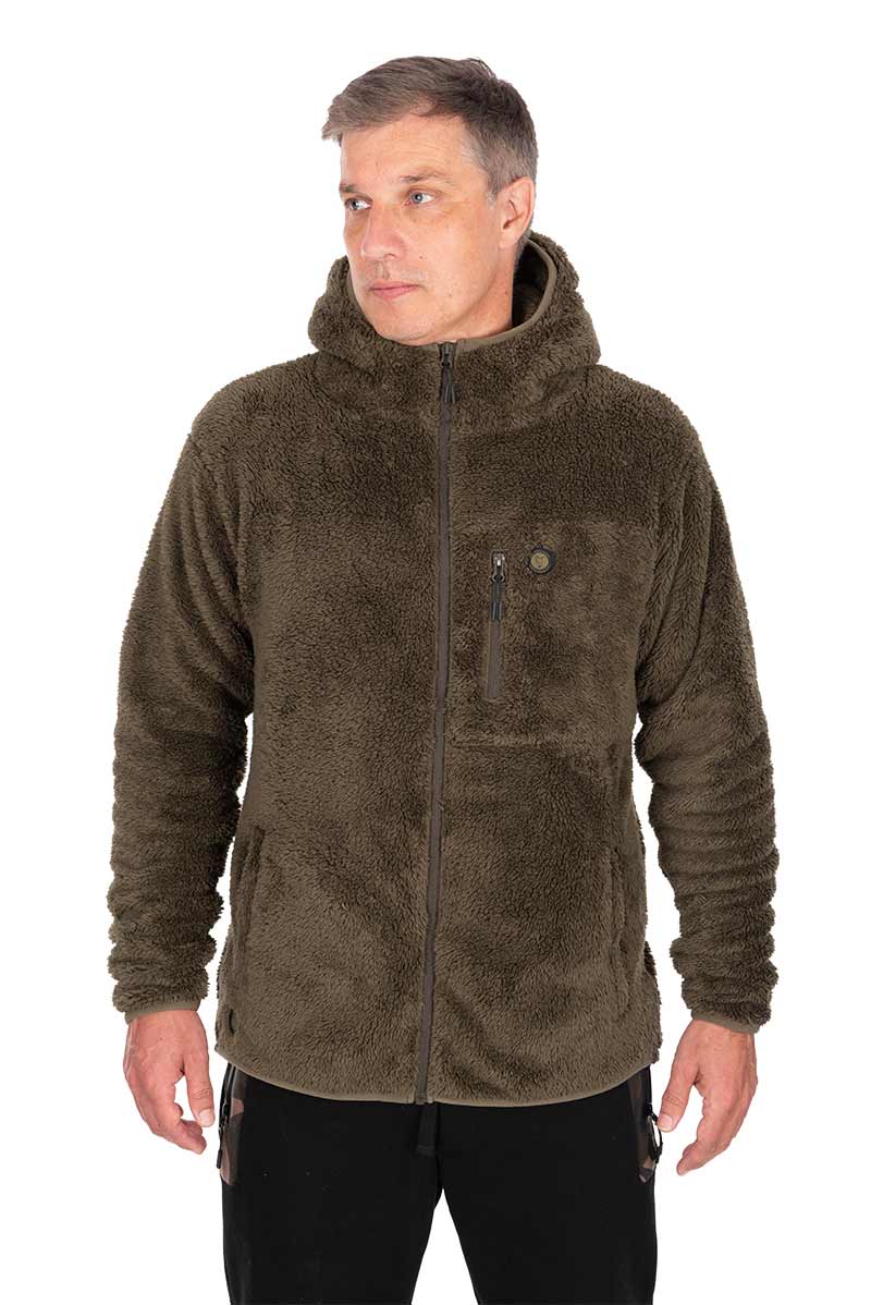 Khaki HD premium full zip teddy  - 2XL