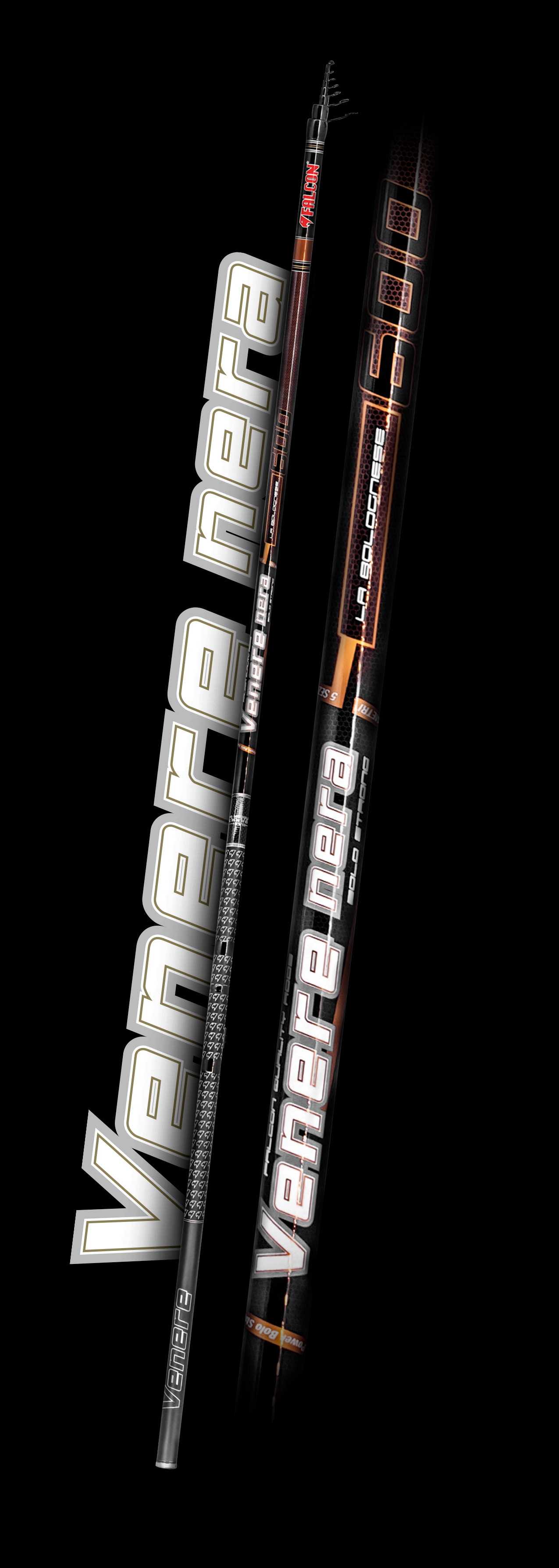 FALCON CANNA VENERE NERA 30GR 7MT W/SEA GUIDE