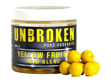 UNBROKEN HARD HOOKBAITS YELLOW FRUIT 26MM 300G
