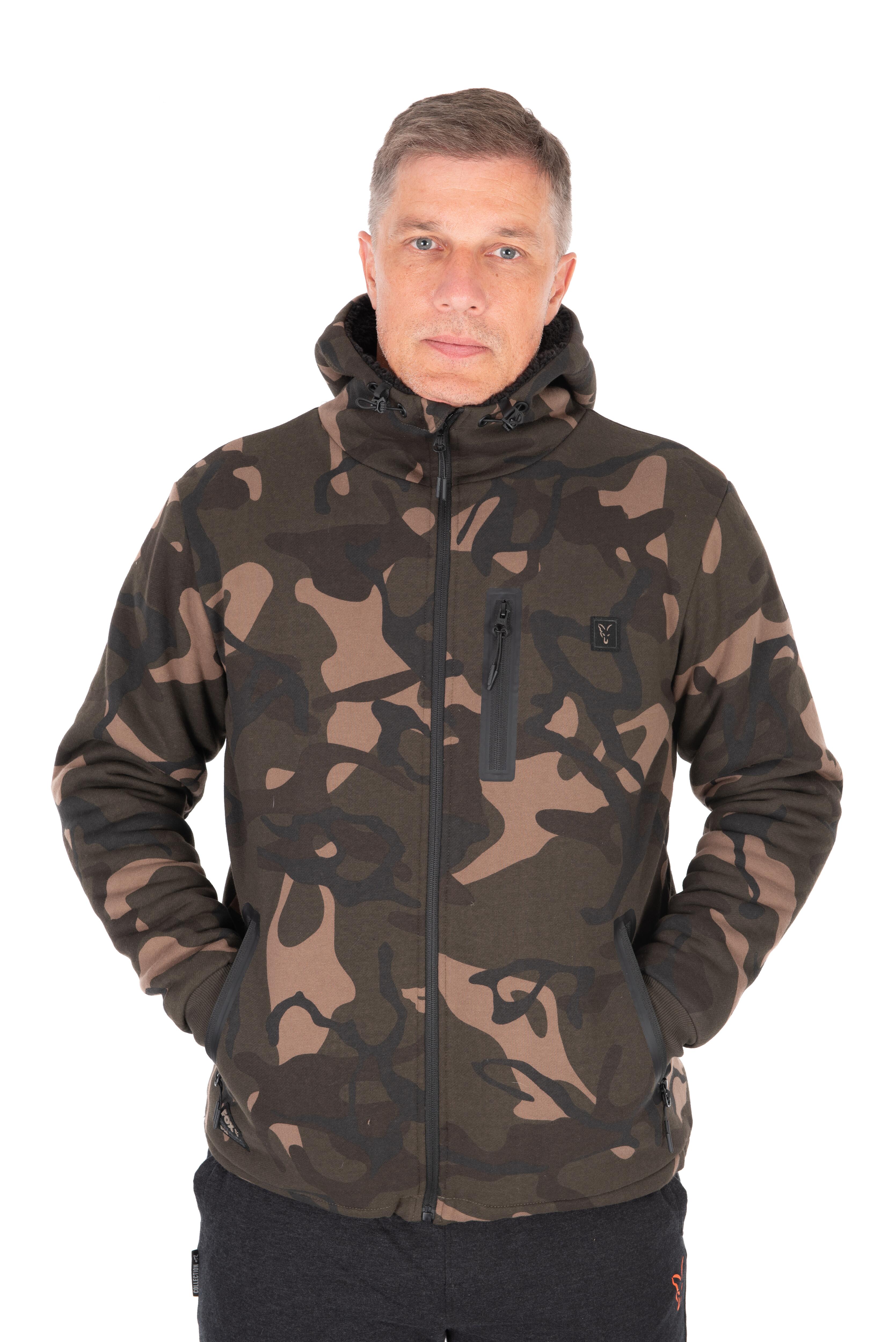 Camo Full Zip Prem Sherpa 310 Hoodie M