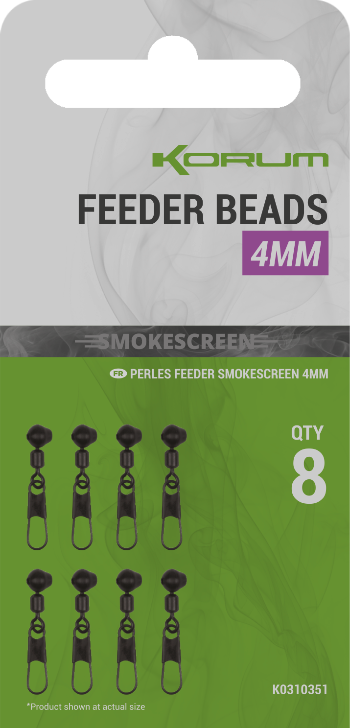 Smokescreen Feeder Beads 4mm