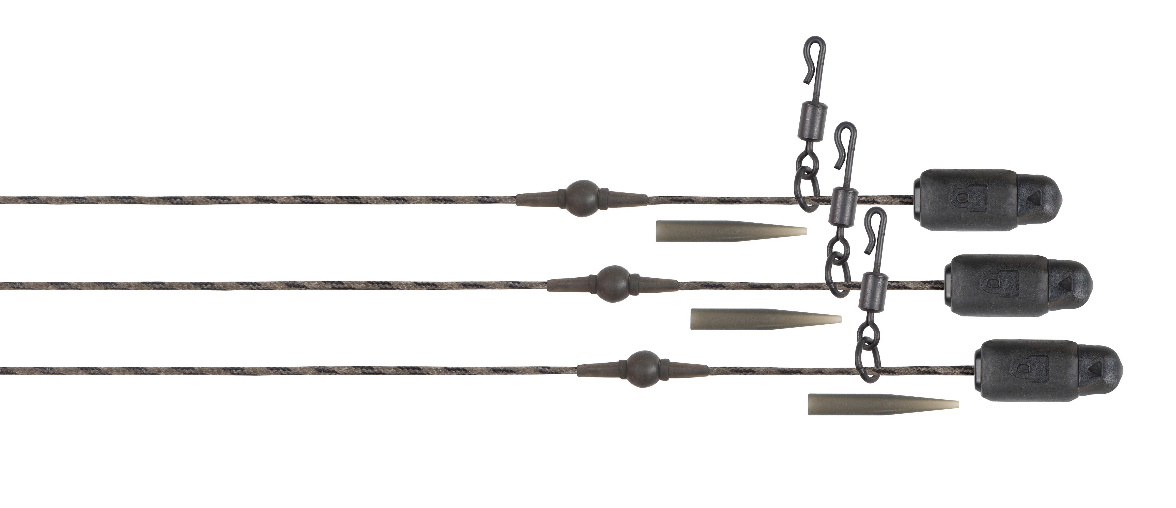 Edges Naturals Heli-Clip Rigs 50lb Copper Core 3pcs