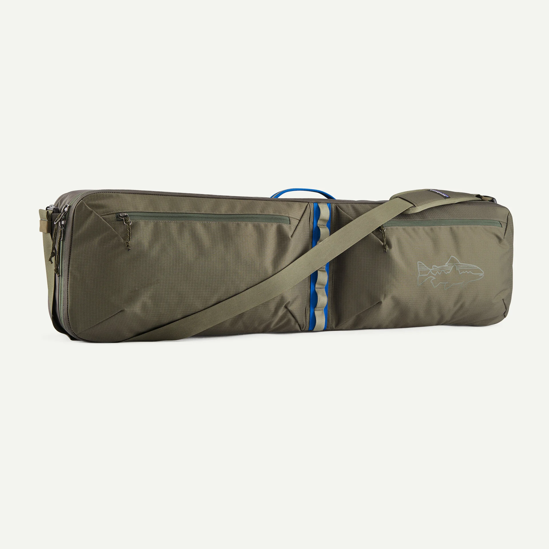 Black Hole Rod Case basin green w/fitz trout